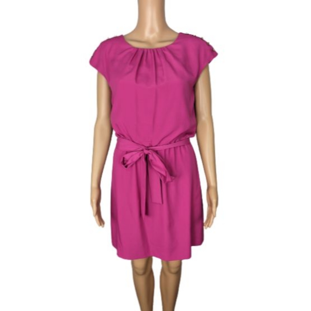 Guess Fuschia Belted Dress 6